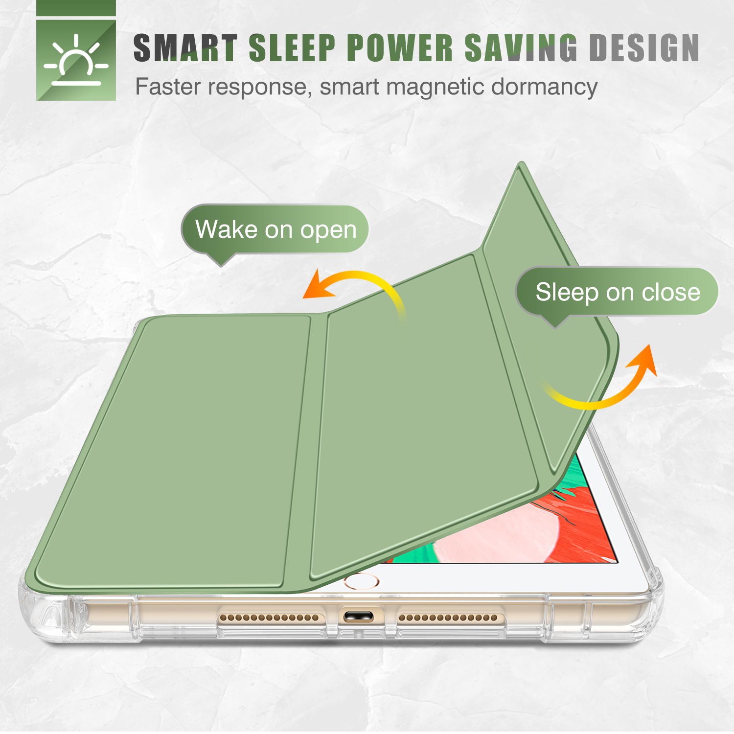 Clear TPU Skin Protection Anti Slip Lightweight Cover for iPad 2022
